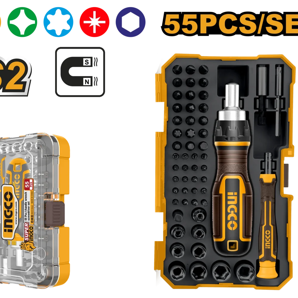 Set surubelnita 55buc. INGCO HKSDB0558