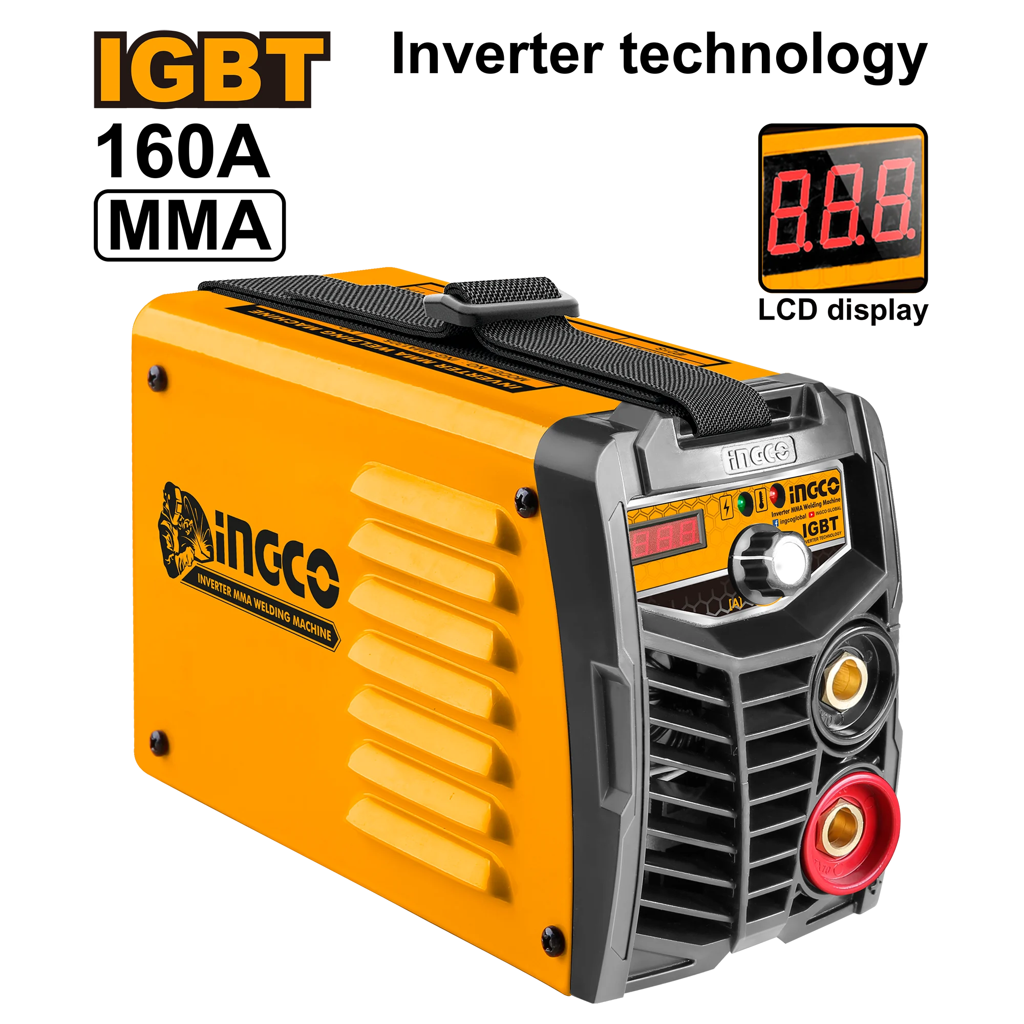 Инверторный сварочный аппарат 160A INGCO ING-MMA16015 Aparat de sudură cu invertor 160A INGCO ING-MMA16015