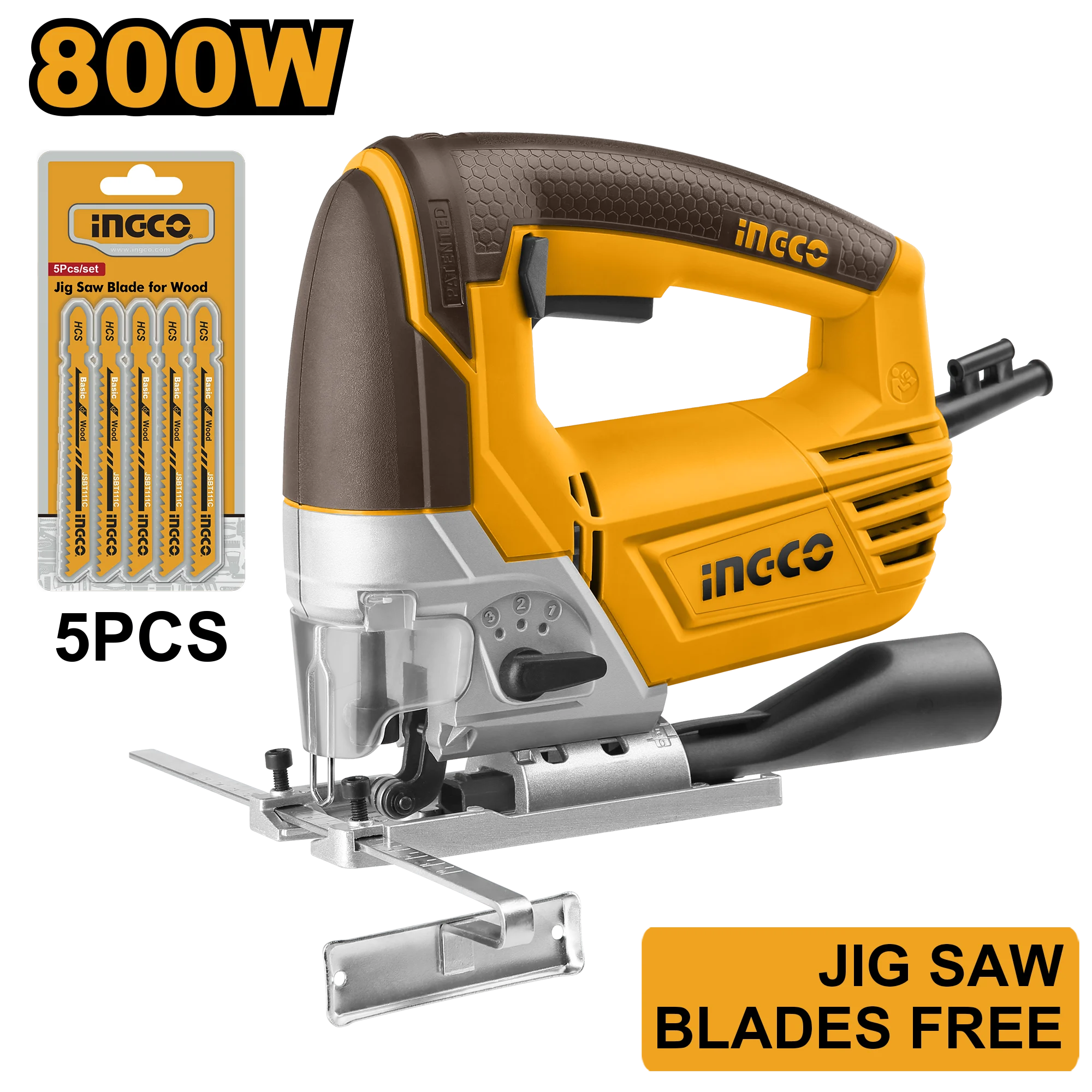 Лобзик электрический 800Вт INDUSTRIAL INGCO JS80028 Ferestrău pendular 800W INGCO INDUSTRIAL JS80028