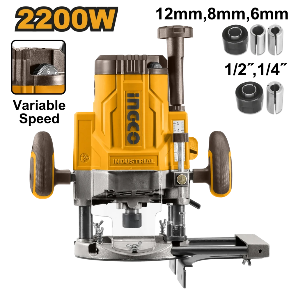 Mașină de frezat 2200W INGCO RT22008