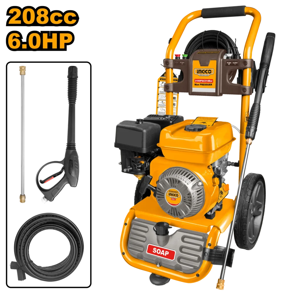 Masina de spalat cu presiune pe benzină 6.0HP 214Bar INGCO GHPW2003
