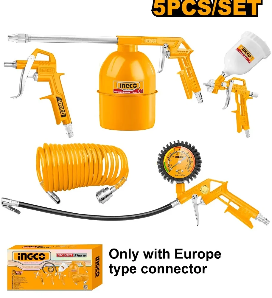 Set pneumatic compresor 5buc. INGCO AKT0053