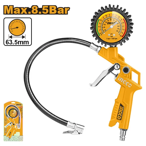 Pistol pneumatic de umflare cu manometru INGCO ATG0601