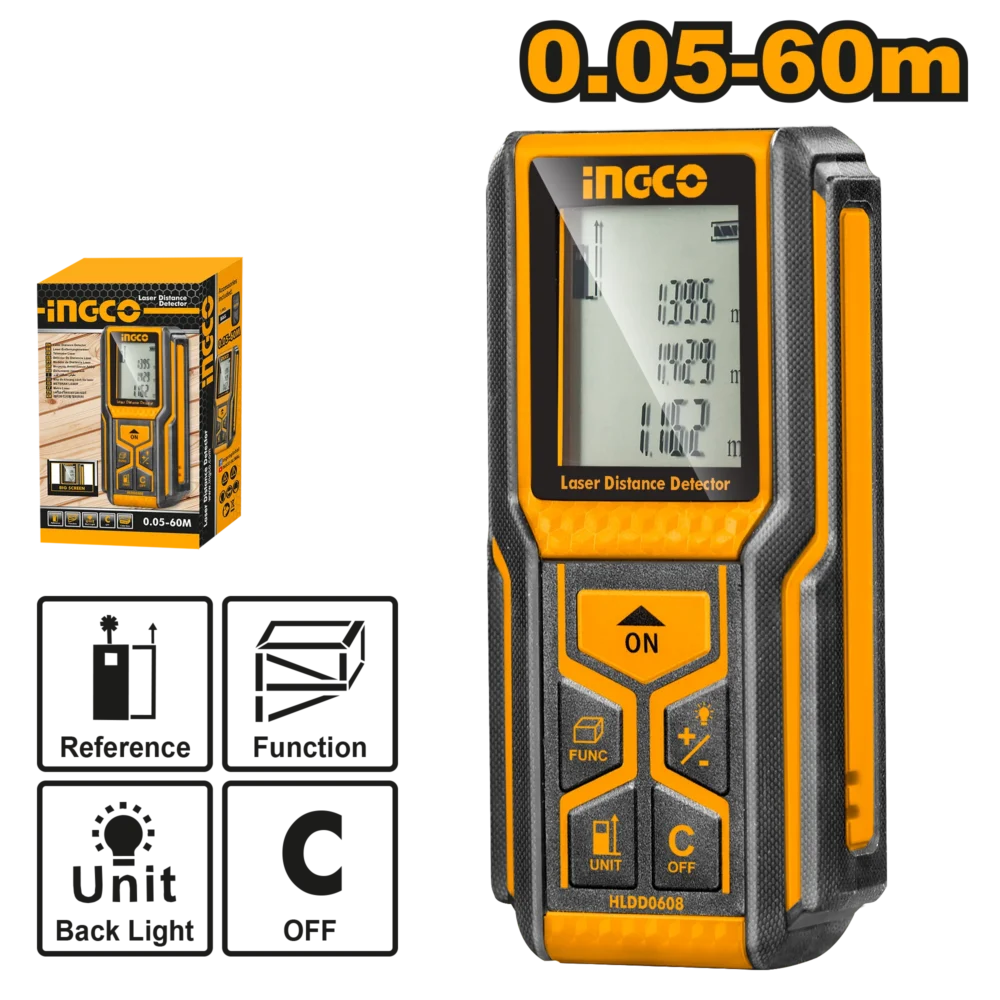 Telemetru cu laser 60m INGCO HLDD0608