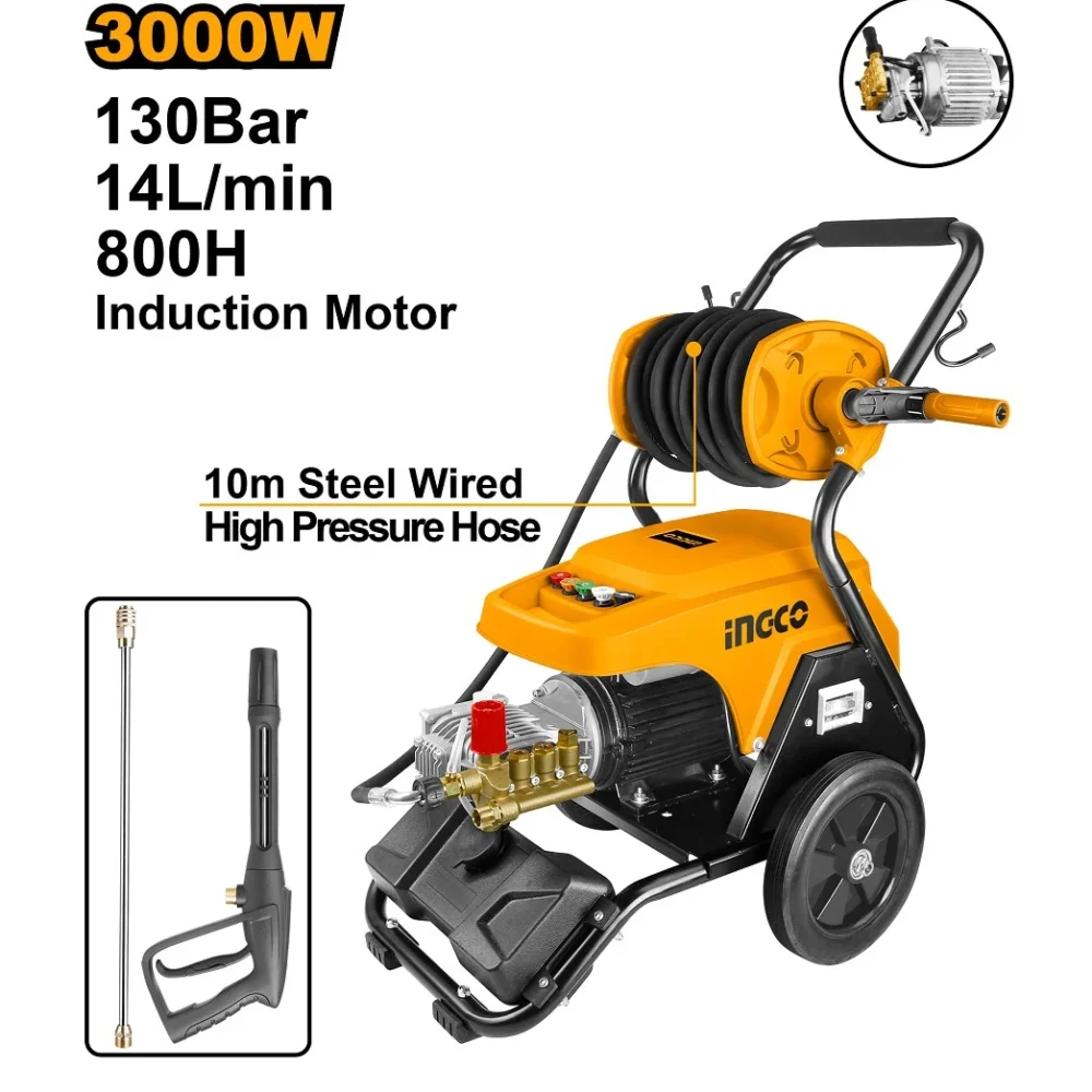 Masina de spălat cu presiune BL Motor 3000W INDUSTRIAL INGCO HPWR30008