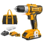 Masina de insurubat si gaurit  cu acumulator Li-Ion 20V/2*2Ah INGCO CDLI2002