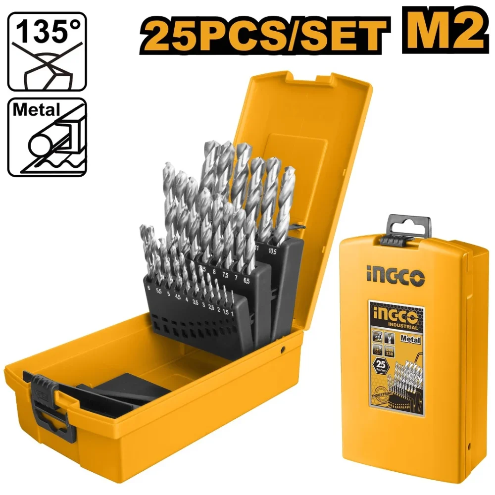Set de burghiu pentru metal 25buc INGCO AKD1251