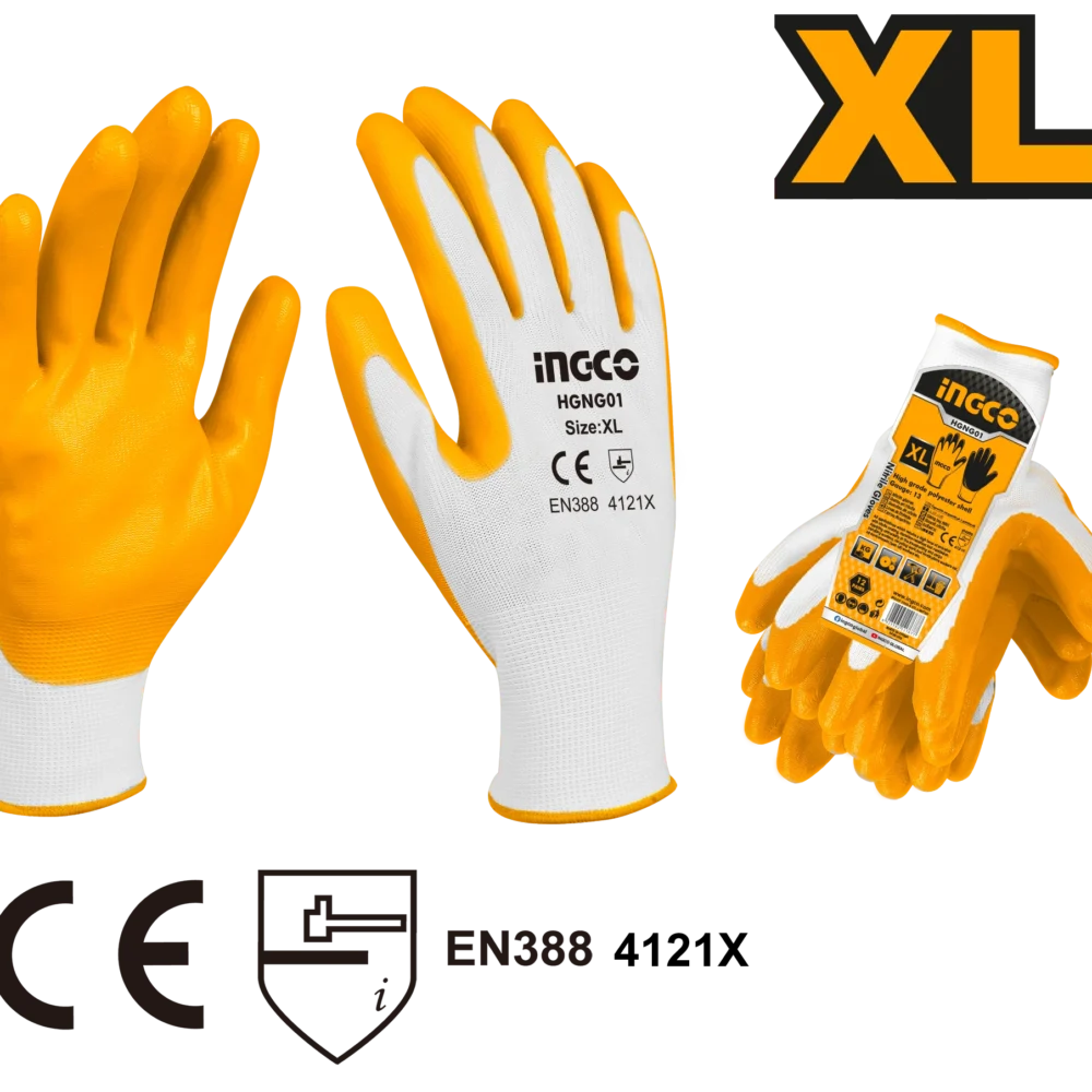 Manusi de nitril XL INGCO HGNG01