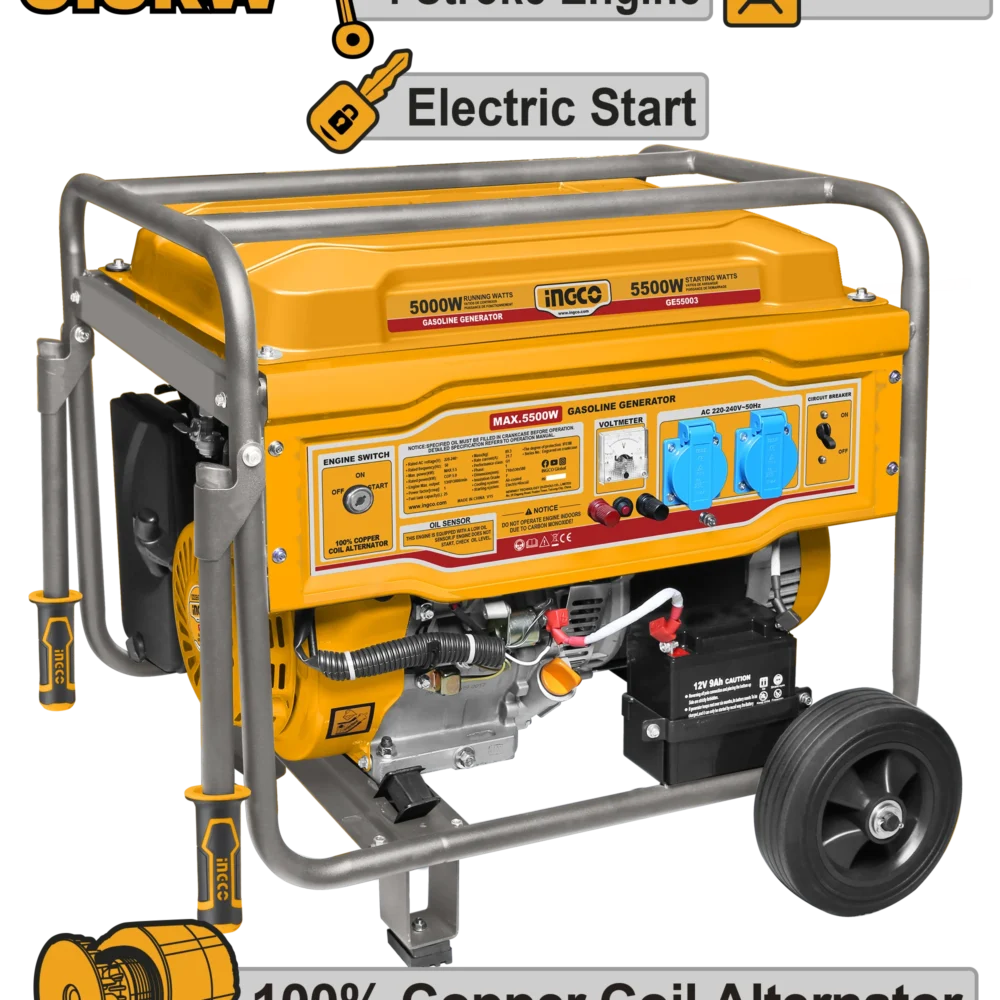 Generator pe benzina 5.5kW INDUSTRIAL  INGCO GE55003