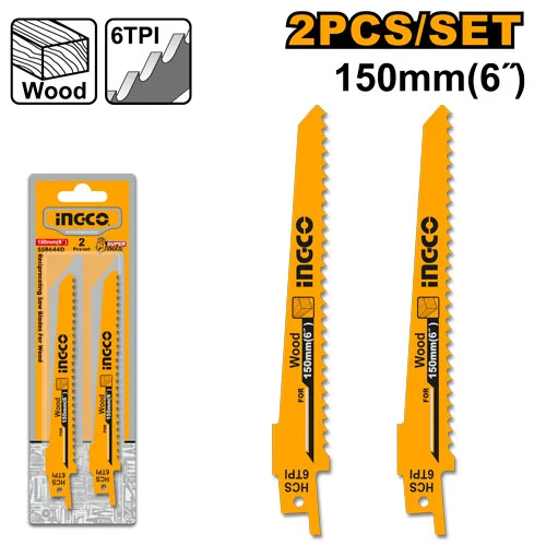 Set lama pentru lemn ferestrau alternativ INGCO SSB644D