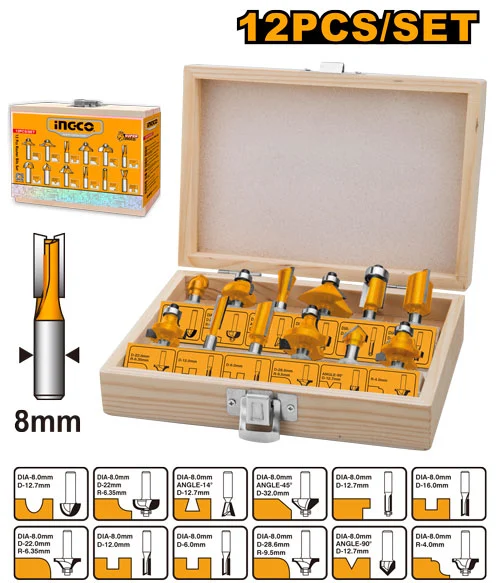 Set freze 8mm 12buc INGCO AKRT1211