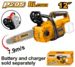 Fierăstrău electric cu lanț Brushless compatibil cu acumulator 900W 20V INGCO CGSLI20128