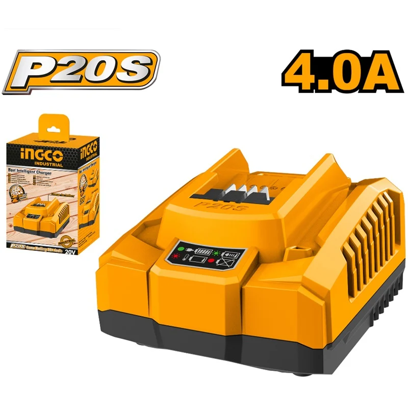 Încărcător rapid Li-Ion 20V/4.0A INDUSTRIAL  INGCO FCLI20411