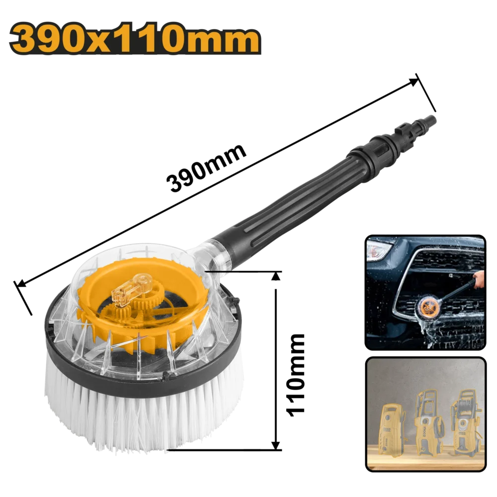 Perie rotativa pentru masina de spalat cu presiune 390x110mm INGCO HRB8702