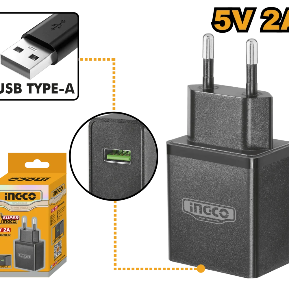 Incarcator 5V 2A INGCO FCLI120502