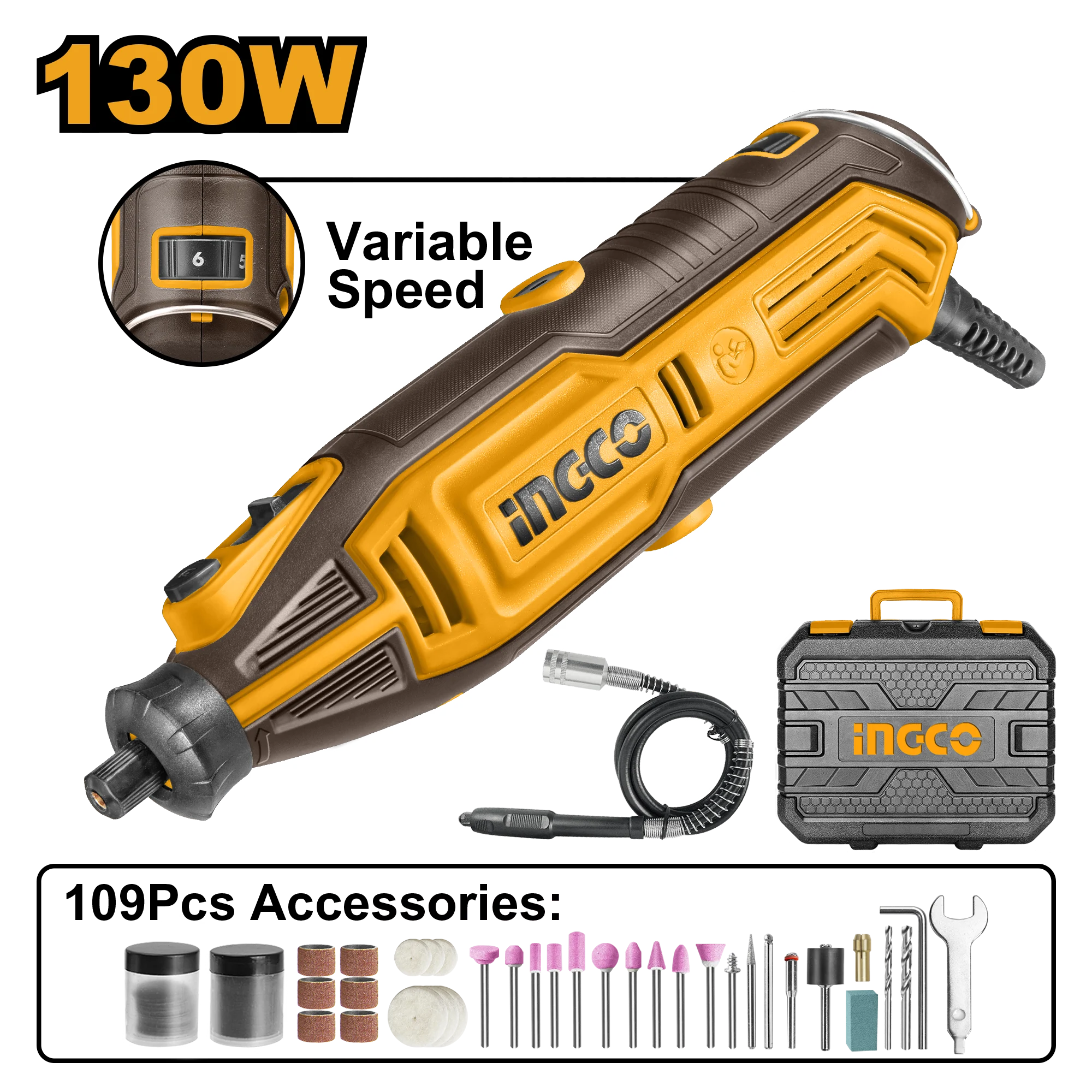 Masina de slefuit si gravurat 130W INGCO MG13328 Masina de slefuit si gravurat 130W INGCO MG13328
