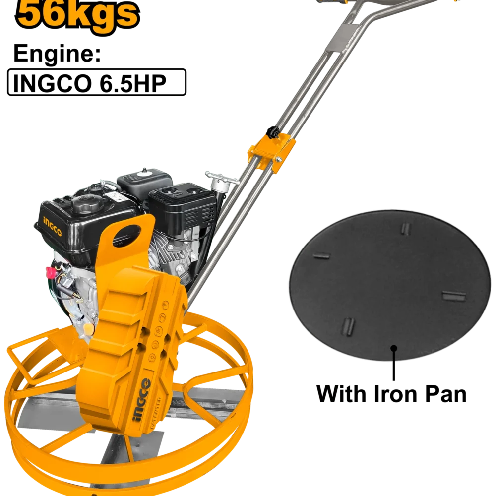Elicopter finisare beton pe benzina  56kg 4.8kW(6.5HP) INGCO GPT241-2