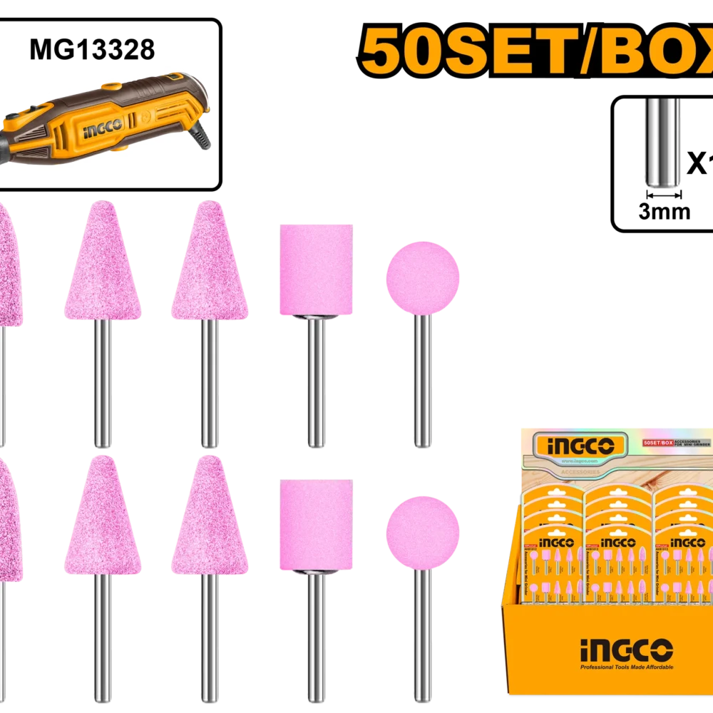 Accesorii pentru mini șlefuitor 10buc INGCO AKB1012