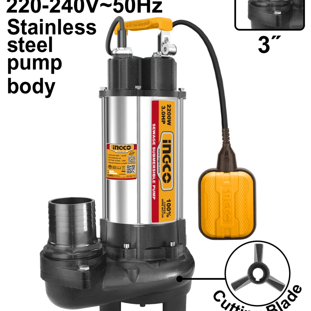 Pompa de drenaj 2200W INGCO SPDB22008