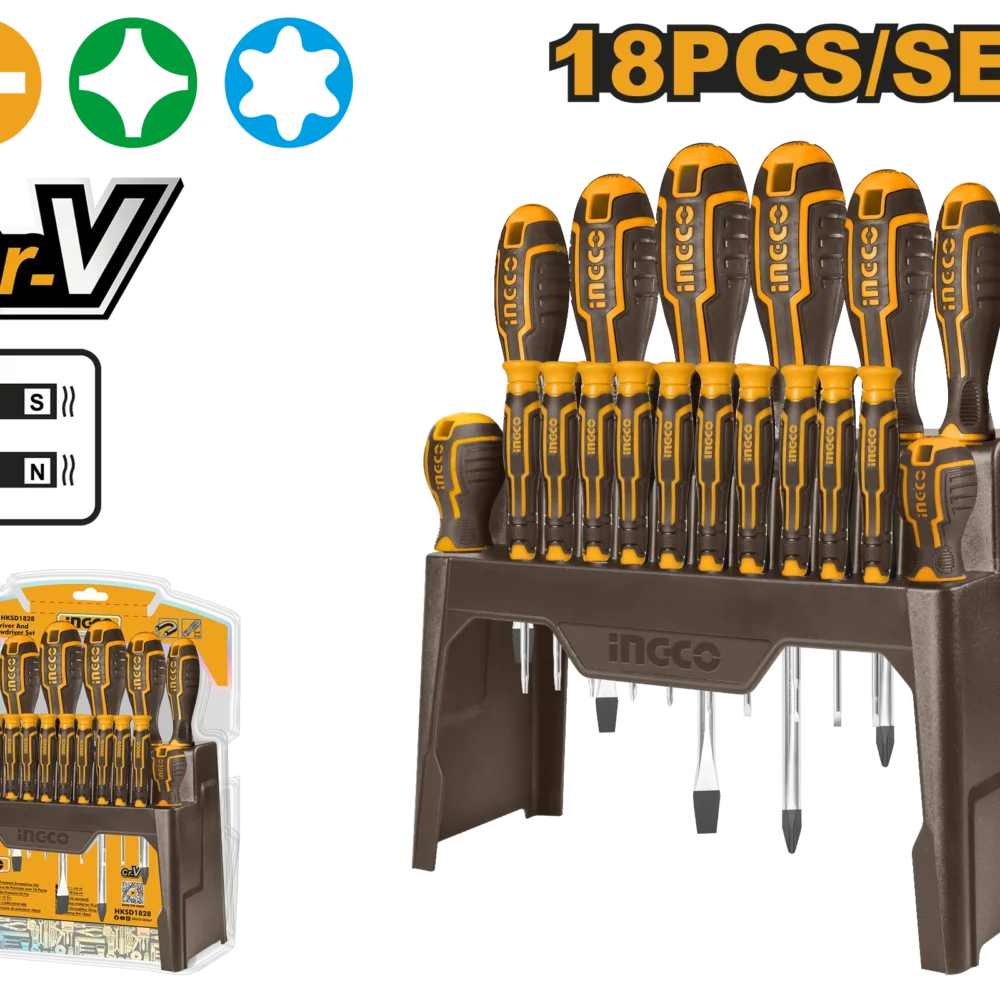 Set surubelnita 18 buc INGCO HKSD1828