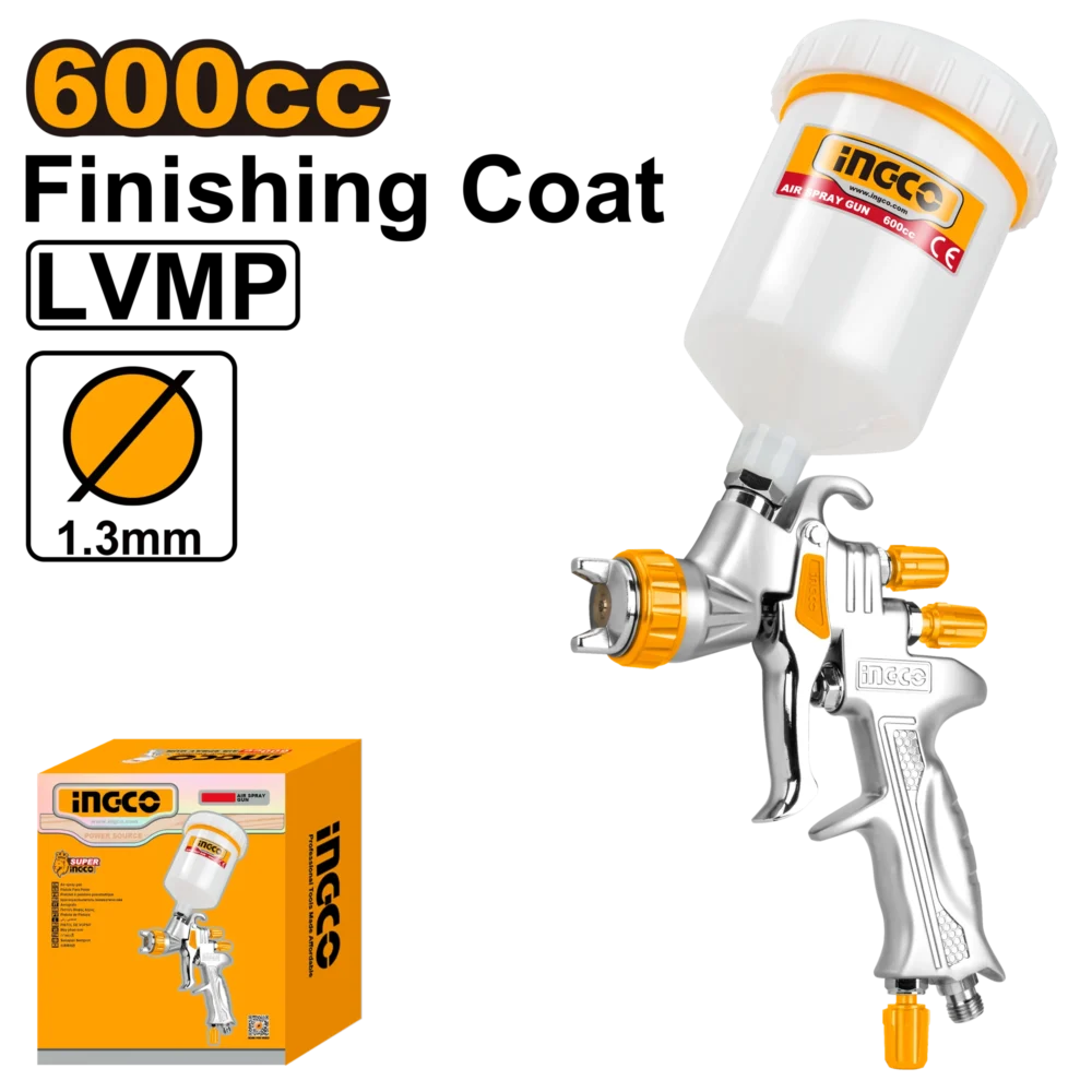 Pistol pneumatic pentru vopsit 600ml INGCO ASG1065