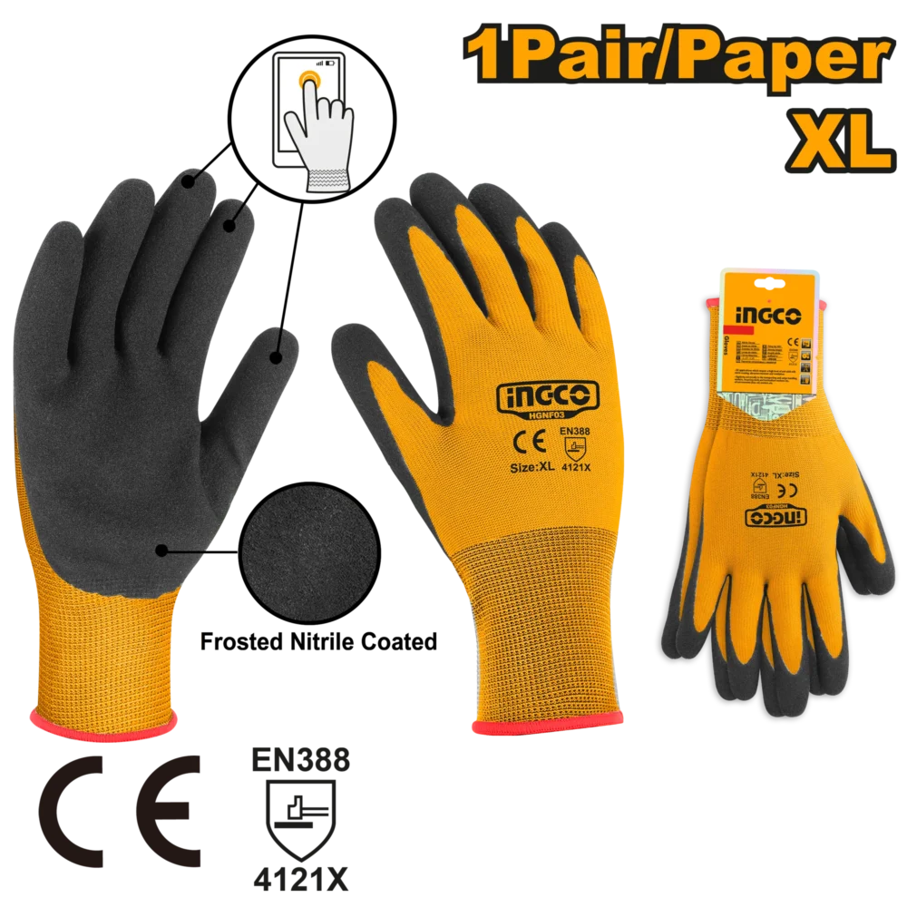 Manusi de nitril XL INGCO HGNF03