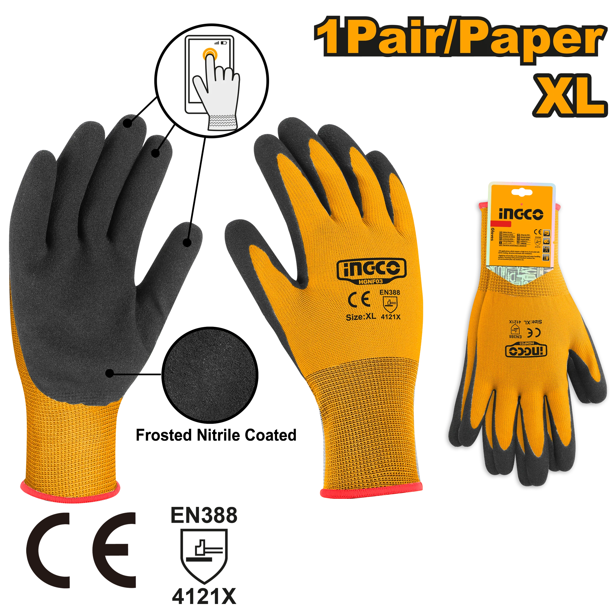 Manusi de nitril XL INGCO HGNF03 Manusi de nitril XL INGCO HGNF03