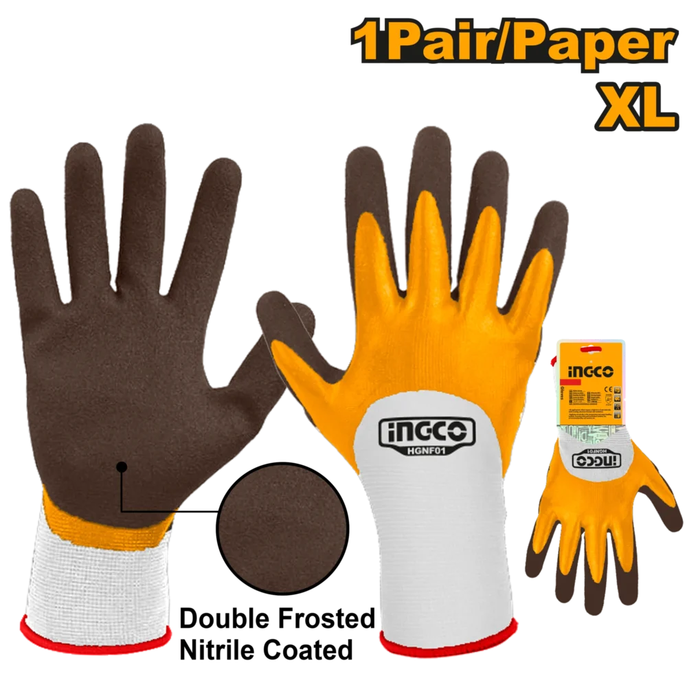 Manusi de nitril XL INGCO HGNF01