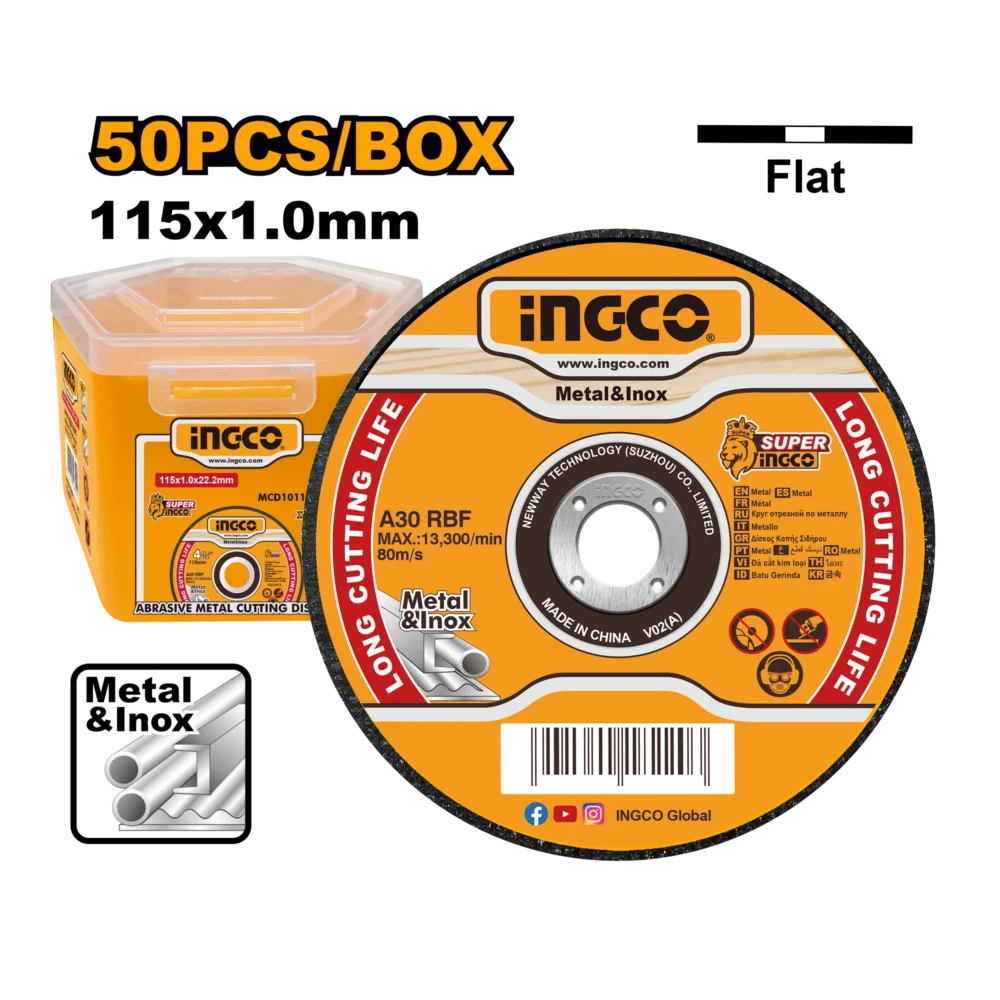 Disc p/u metal Set  50 BUC 115mm INGCO MCD1011550