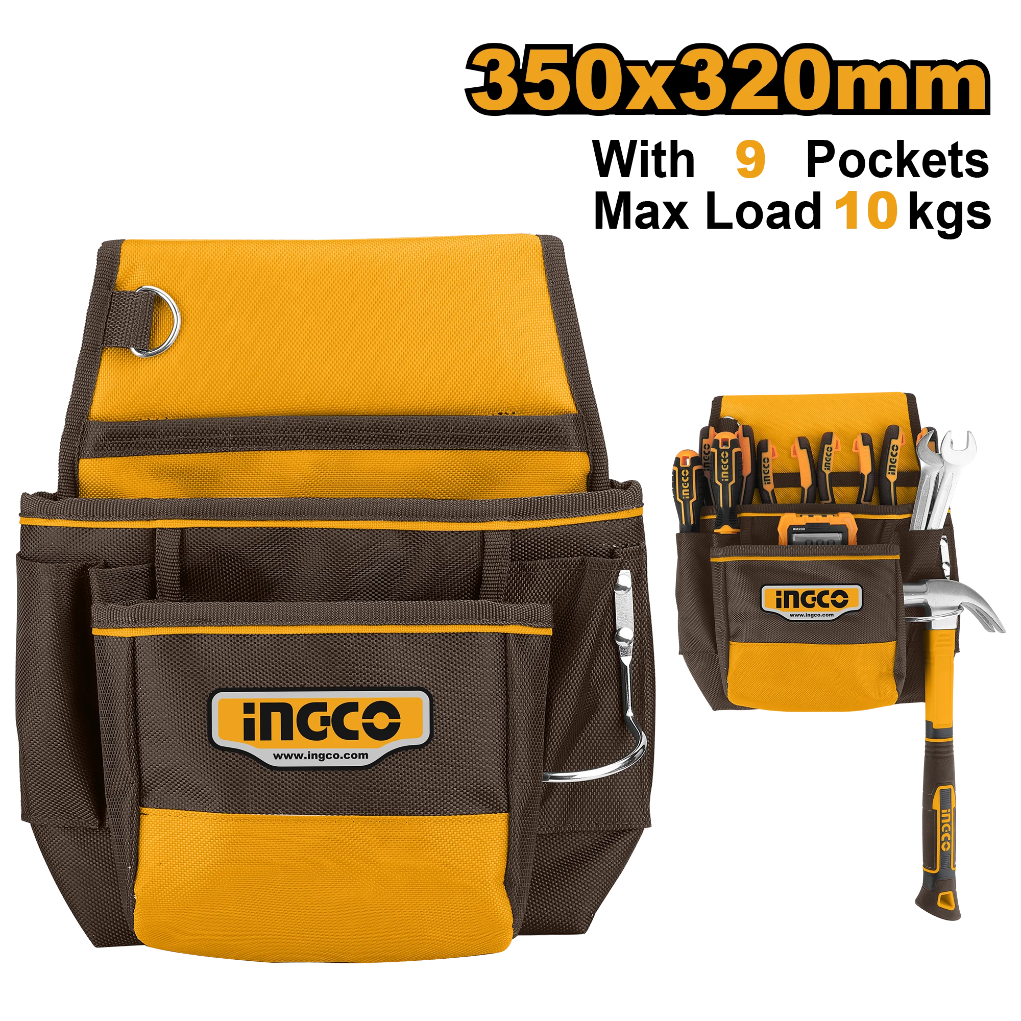 Поясная сумка для инструментов INGCO HTBP010128 Borsetă de brâu pentru scule INGCO HTBP010128