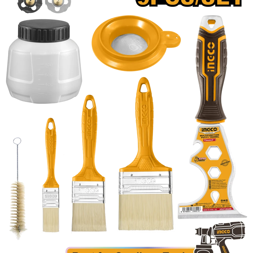 Set de accesorii pentru vopsit  9buc INGCO AMGF0702