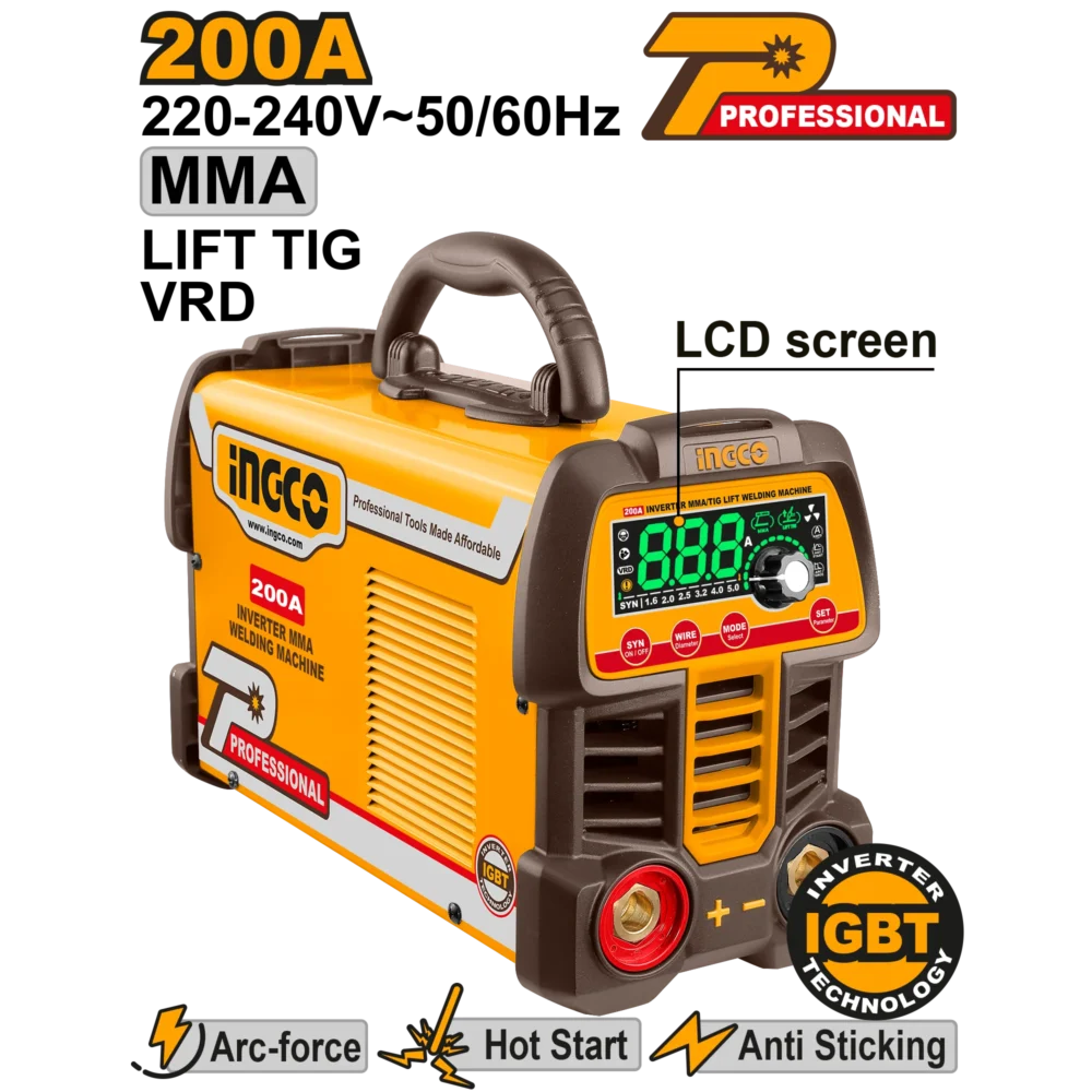 Aparat de sudat 200A INGCO ING-MMA200691