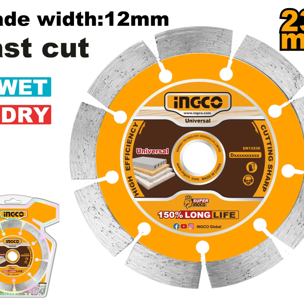 Disc p/u beton 230x12mm INGCO DMD0123013