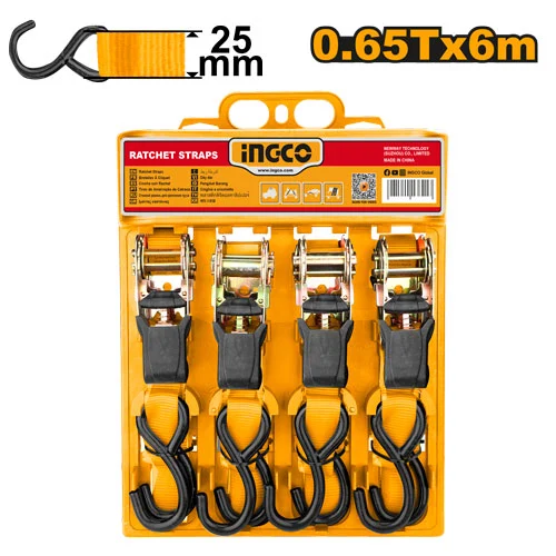 Set 4buc chingi de ancorare 0.65T*6m*25mm INGCO HRSP065607