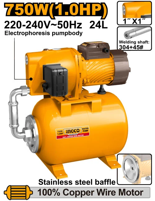 Hidrofor 750W INGCO JPT075068