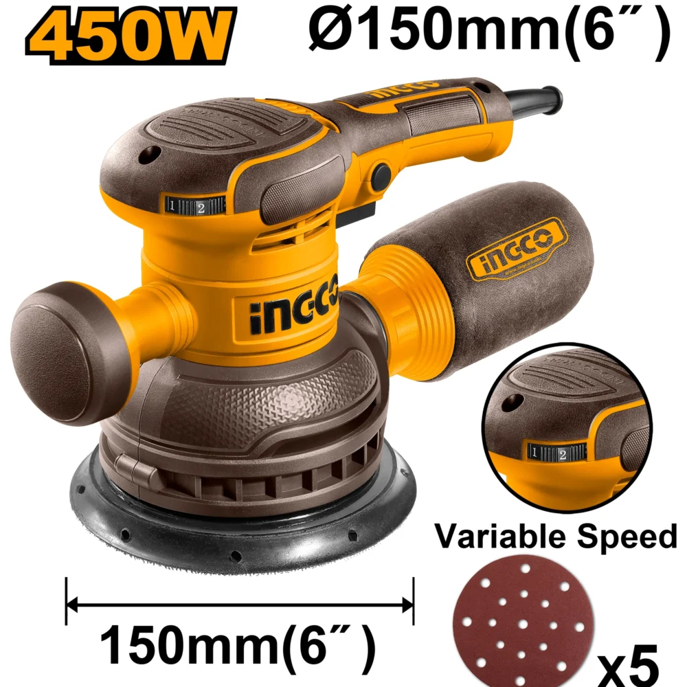 Mașina de șlefuit orbital 450W INGCO RS4516
