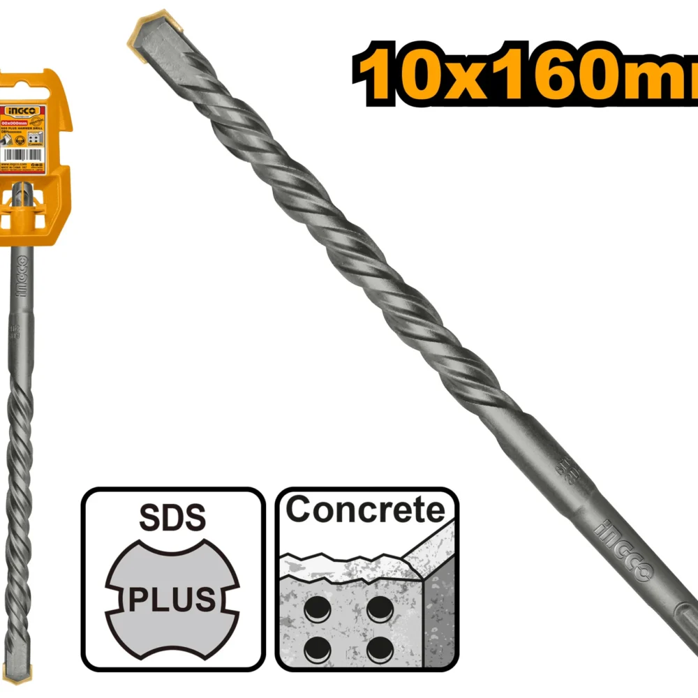 Burghiu pentru beton 10x160mm SDS-Plus INGCO DBH1211002