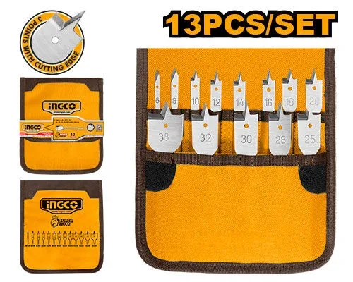 AKD41301.jpg Set de burghiu pentru lemn 6-38mm 13buc INGCO AKD41301 - imagine 1