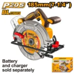 Ferestrau circular compatibil cu acumulator BLmotor 185mm INGCO CSLI1851