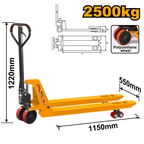 Stivuitor 2500Kg INGCO HHPT01251