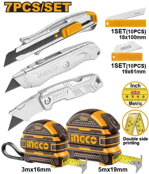Set instrumente manuale 7buc. INGCO HMK23036