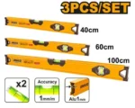 Set 3 nivele 40/60/100cm INGCO HSL10403
