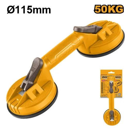 Ventuza dubla pentru sticla 115mm INGCO HSU025001