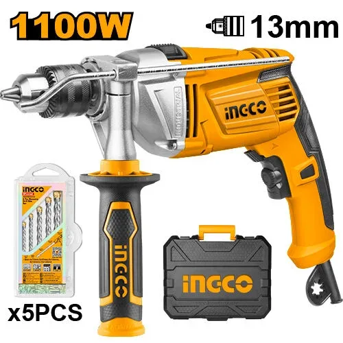 Mașină de găurit cu percuție 1100W INGCO ID11008-1