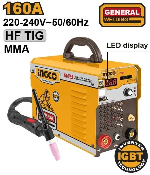Aparat de sudat 160A INDUSTRIAL INGCO ING-TIG1601