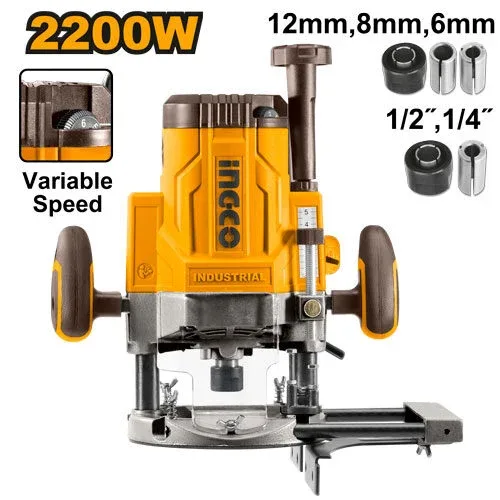Mașină de frezat 2200W INGCO RT22008