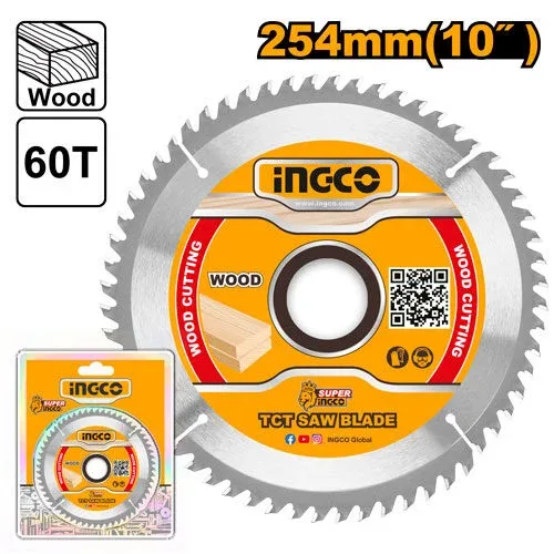 TSB125423.jpg Disc pentru lemn 254x30mm 60T INGCO TSB125423 - imagine 1