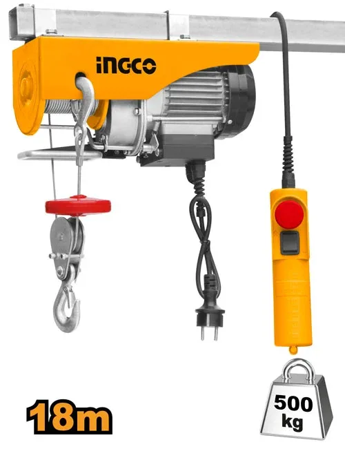 Palan electric 500kg 18m  INGCO EH5001