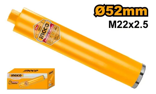 Carota diamantată pentru masină de găurit 52mm INDUSTRIAL INGCO DCB580528