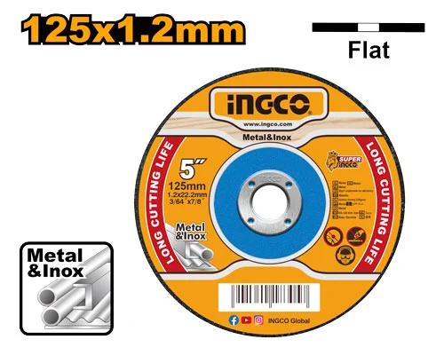 Disc pe metal 125*1.2*22.2mm  INGCO MCD121251